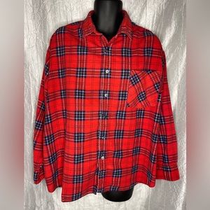 Vintage- Open Trails 3XL plaid flannel button up shirt